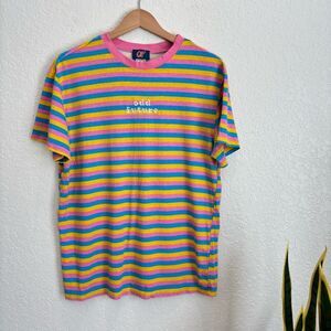 Vintage OFWGKTA Odd Future Striped Colorful Tshirt Unisex Size Small